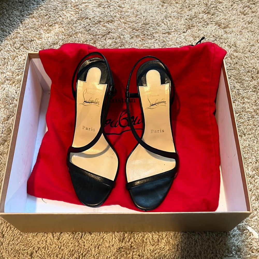 Christian Louboutin Rosalie Black heel
